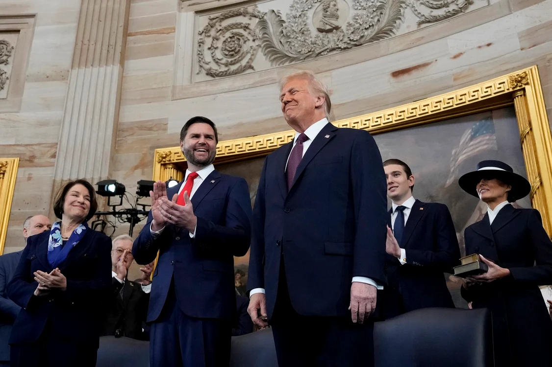 JD Vance și Trump la învestire. FOTO: Profimedia