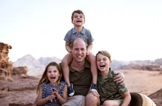 Prințul William cu Prinții George, Charlotte și Louis  foto   GettyImages jpg