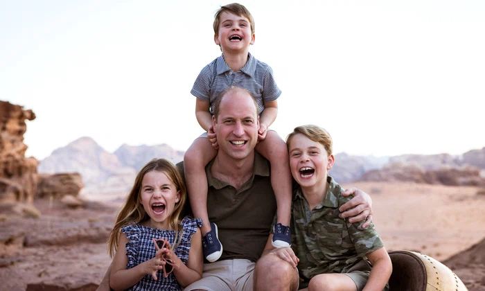 Prințul William cu Prinții George, Charlotte și Louis foto GettyImages jpg