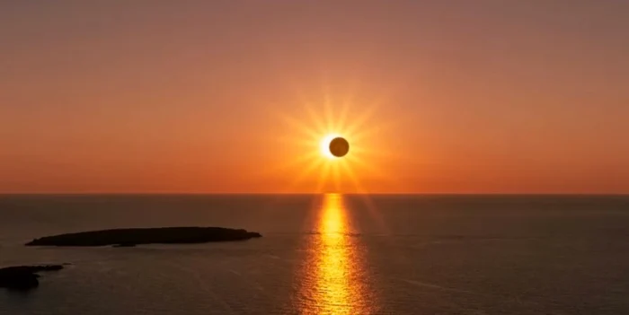 Eclipsa de soare 2026, vizibilă în Spania foto: Facebook 