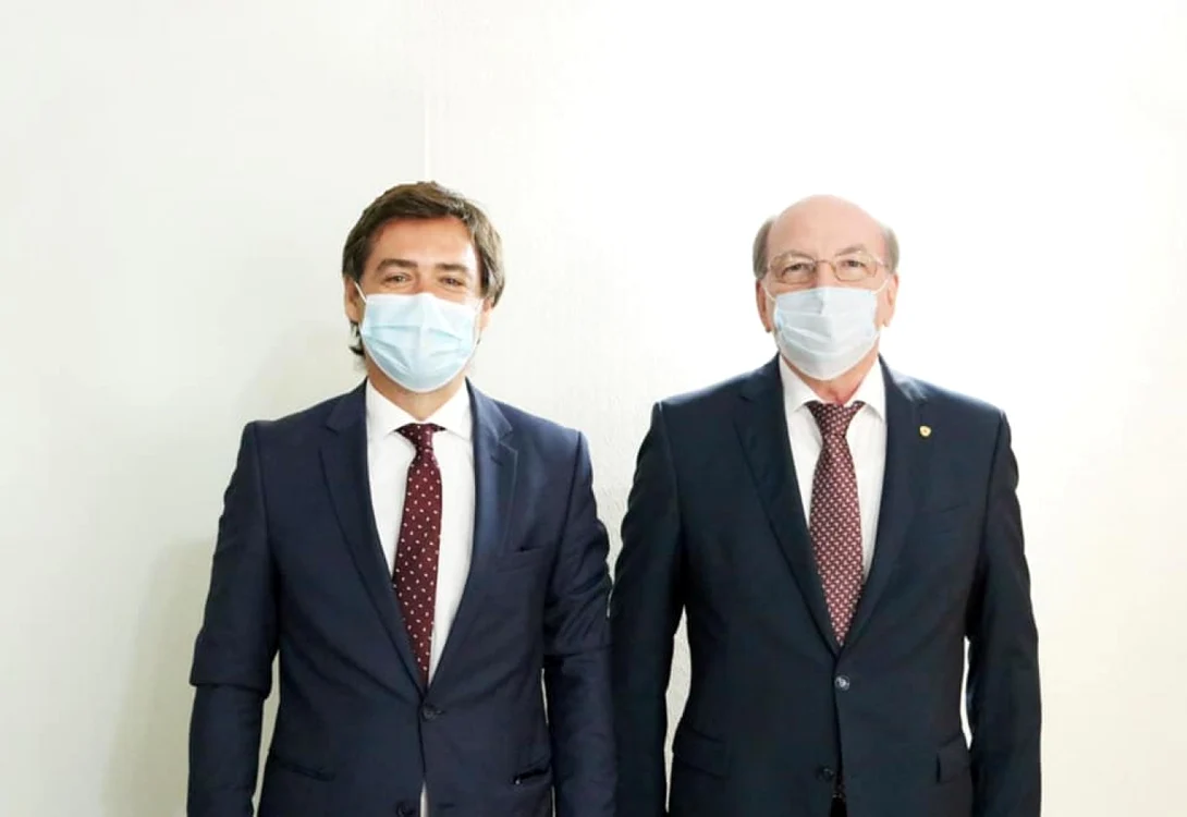 Ministrul de Externe, Nicu Popescu, si Oleg Vasnetov, ambasadorul Rusiei la Chisinau