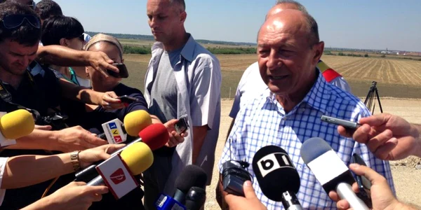 Traian Băsescu autostrada Arad-Nadlac FOTO Facebook