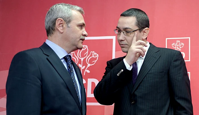 Liviu Dragnea şi Victor Ponta, părinţii legii traseismului