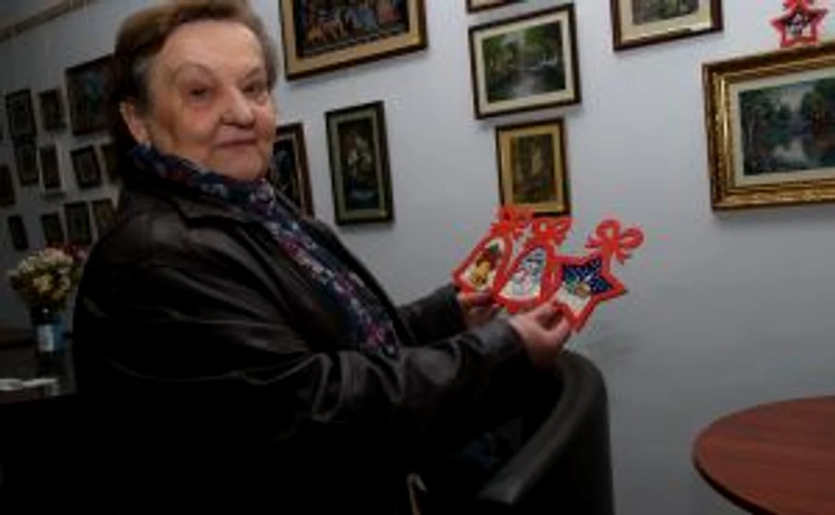 Maria Ercău lucrează în această perioadă la goblenuri cu tematică de Sărbători
