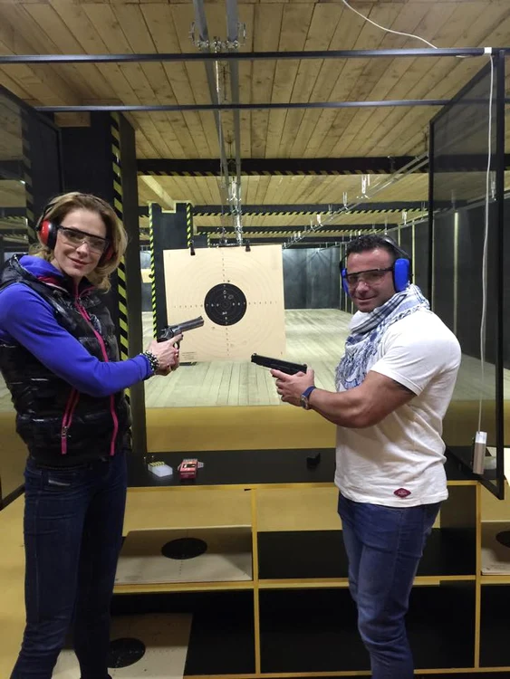Roxana Ciuhulescu și Gabriel Toncean au fost împreună în poligonul de tir