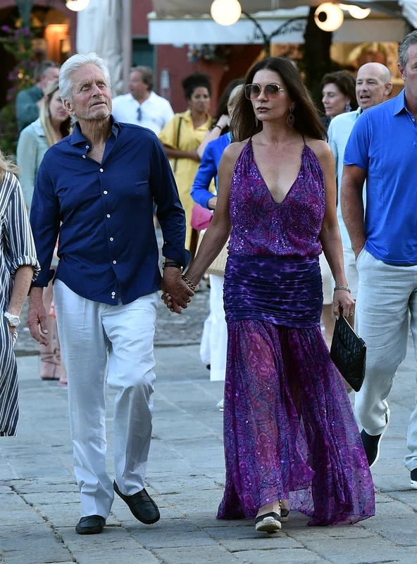 Michael Douglas și Catherine Zeta-Jones în Portofino