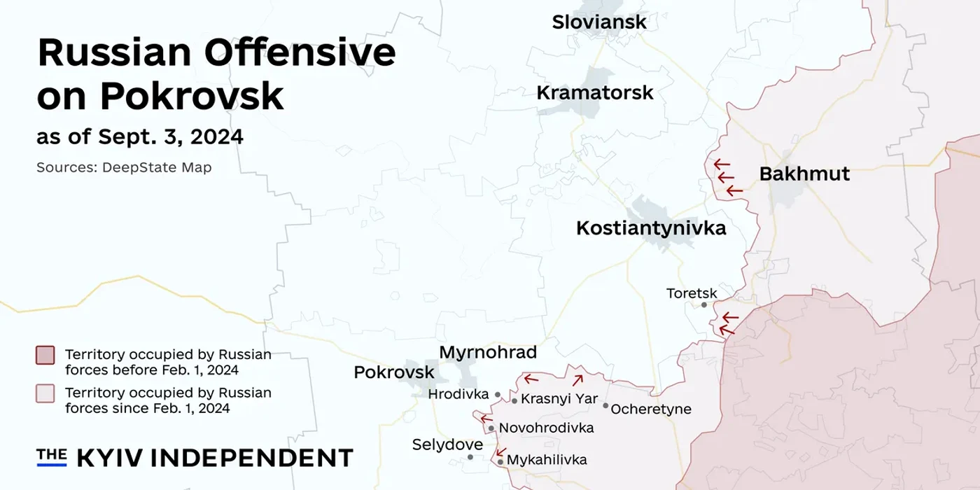 Cum arată ofensiva rusă în Pokrovsk FOTO Lisa Kukharska/The Kyiv Independent