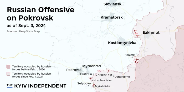 Cum arată ofensiva rusă în Pokrovsk FOTO Lisa Kukharska/The Kyiv Independent