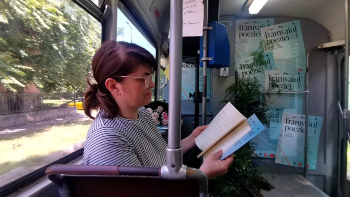 Tramvaiul Poeziei la Timișoara FOTO Ștefan Both