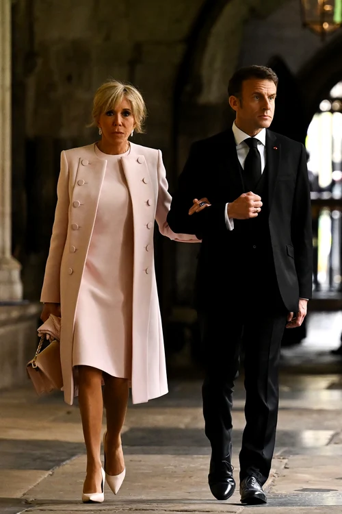 Brigitte și Emmanuel Macron, la încoronare, Getty (1) jpg