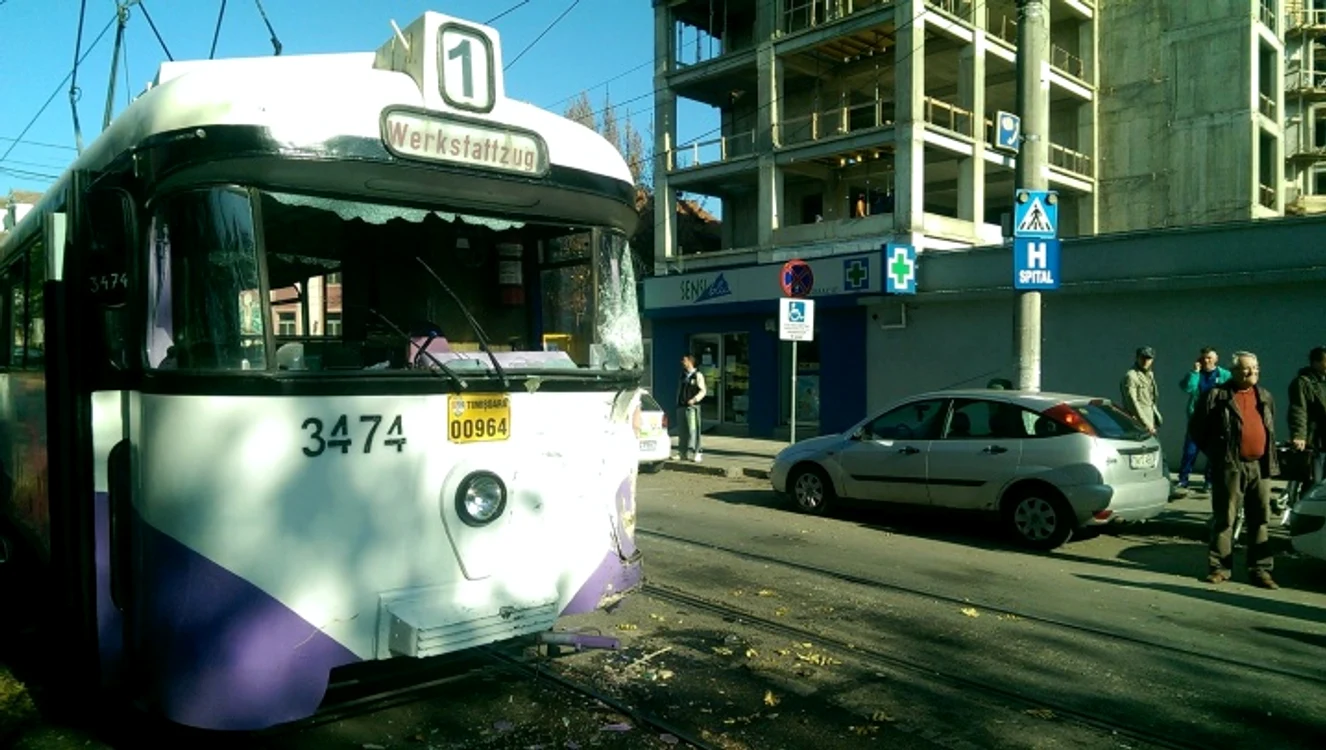 Tramvaiul implicat în accidentFoto Zoli Szőgyényi