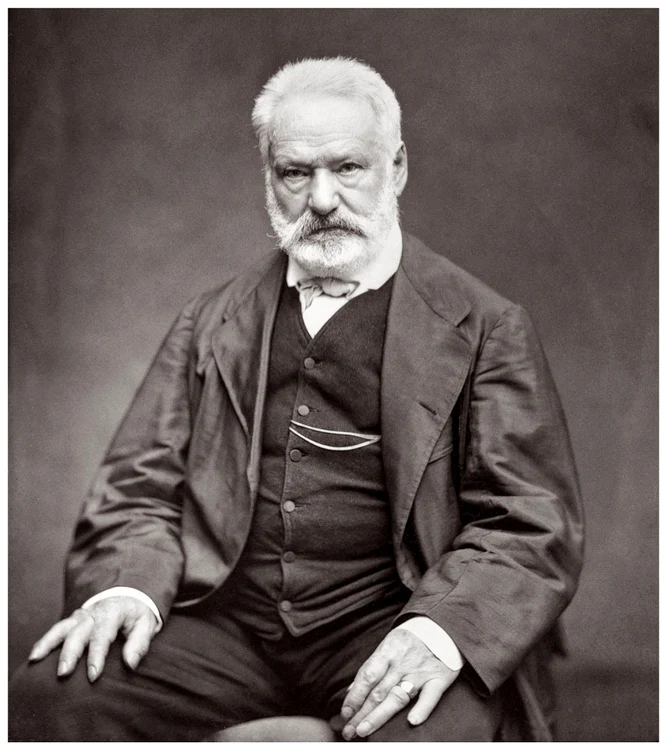 Victor Hugo, fotografie portret de tip Woodbury de Cliché Bertall