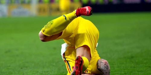 Meci de fotbal Romania - Olanda Denis Alibec FOTO Sportpictures.eu