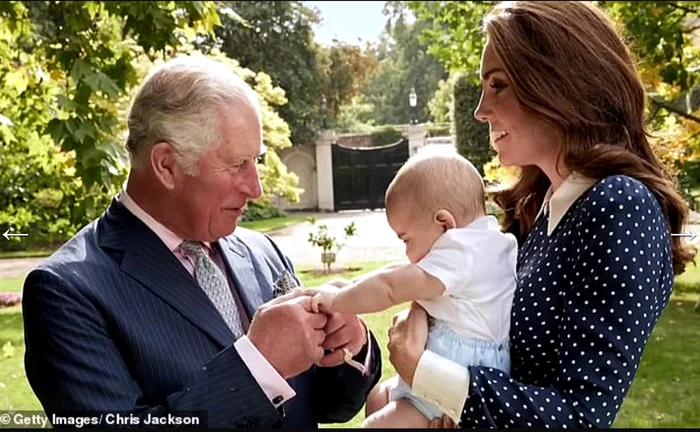 Charles, Kate și Louis mic, GettyImages png