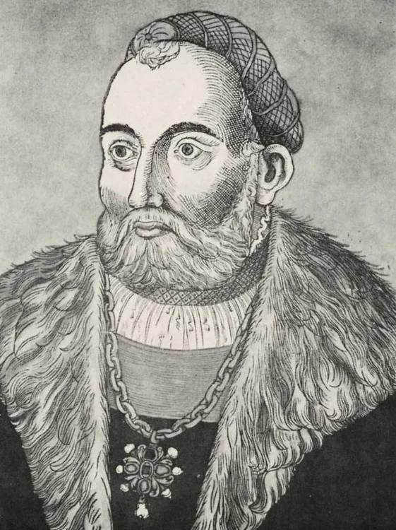 Ioan Zápolya. Gravură de Erhard Schön 