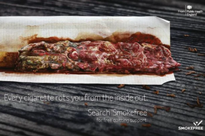 Campania anti-fumat a NHS e de-a dreptul brutală