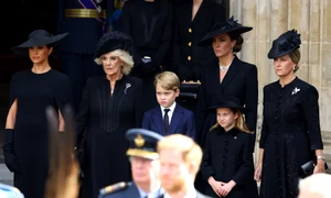 Printul George si printesa Charlotte la funeraliile reginei Elisabeta (5) Foto Gettyimages jpg