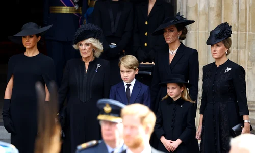 Printul George si printesa Charlotte la funeraliile reginei Elisabeta (5) Foto Gettyimages jpg