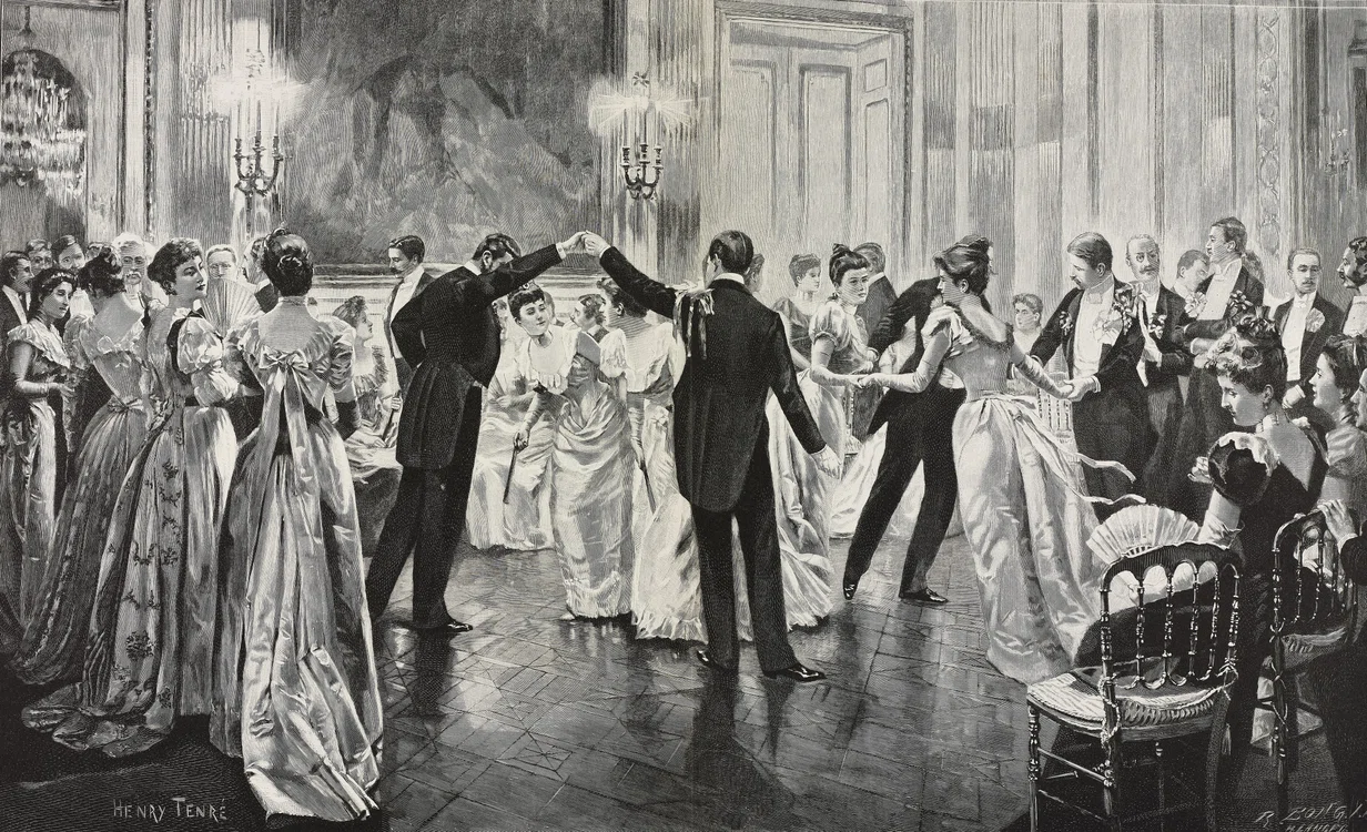Dans - imagine dintr-o revistă ilustrată 1892-1893 FOTO GettyImages