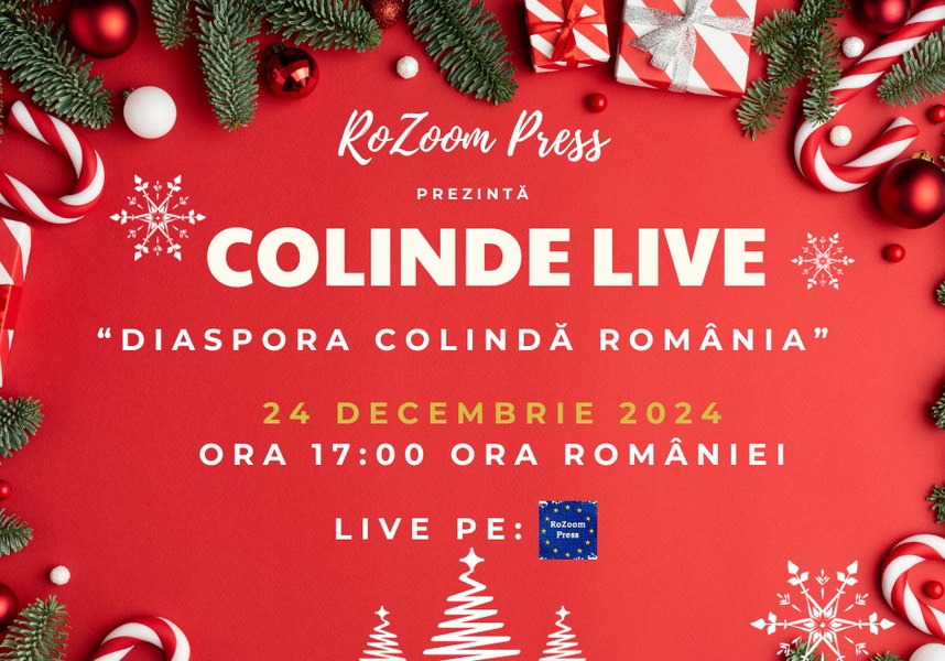 Diaspora colindă România. Haideți să petrecem Ajunul de Crăciun împreună!