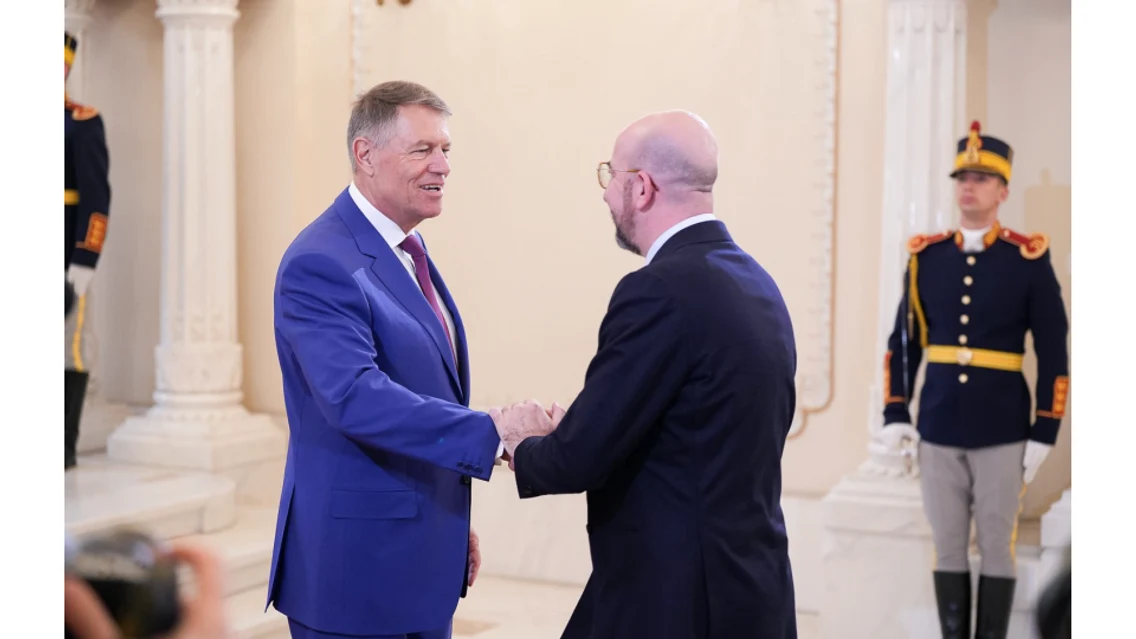 Președintele Consiliului European, primit de Klaus Iohannis la București FOTO Aministrația Prezidențială
