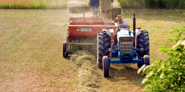 Tractor pe teren arabil 