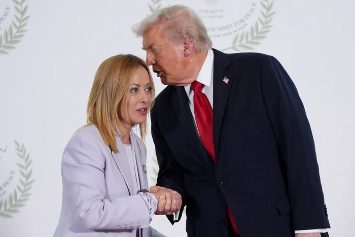 Giorgia Meloni și Donald Trump FOTO AFP