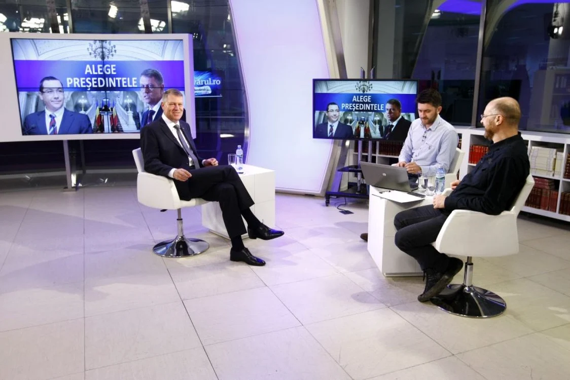 Klaus Iohannis la Adevarul Live FOTO David Muntean 