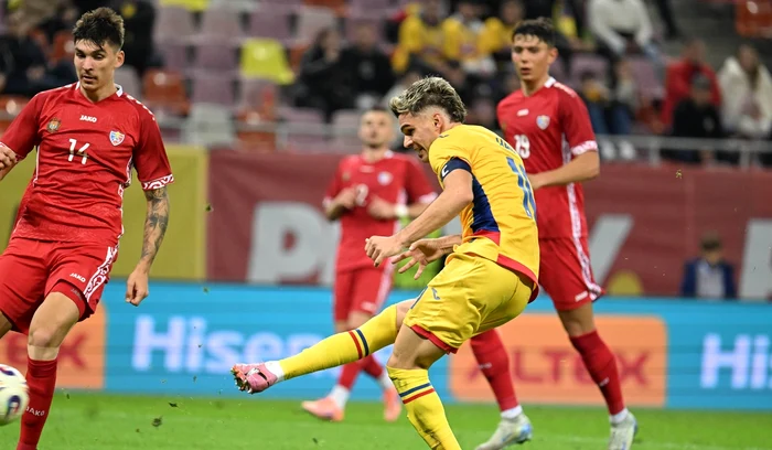 Ianis Hagi a înscris golul victoriei pentru România (FOTO: Sportpictures)
