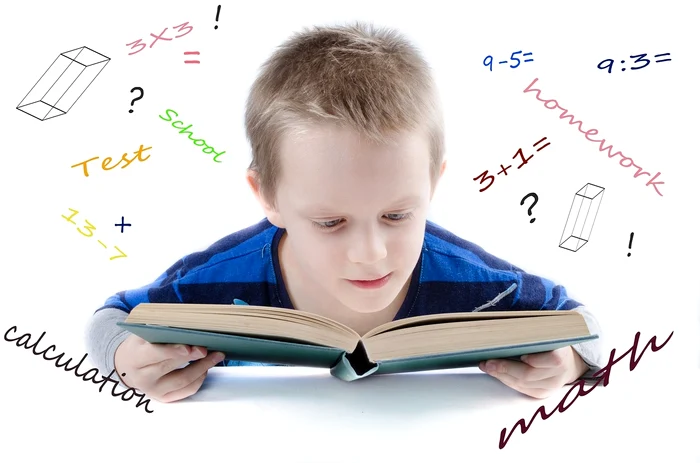 Copil care studiază / foto: Pixabay