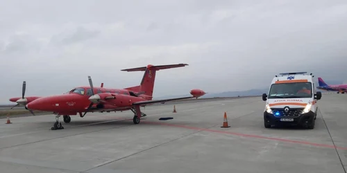 Avionul Piper PA 42 Cheyenne III Foto Facebook Departamentul pentru Situatii de Urgenta