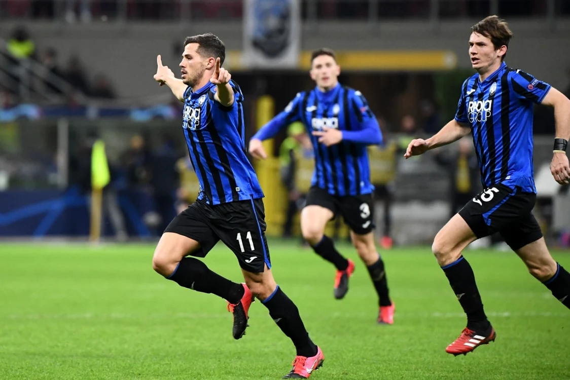 Atalanta a făcut spectacol la Milano, înscriind de patru ori în poarta Valenciei. Foto: UEFA Champions League via Twitter