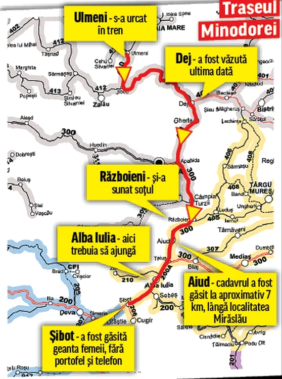 Anchetatorii au găsit resturi din cadavrul femeii, pe  o distanţă de 30 de metri (foto: Dorin Ţimonea)