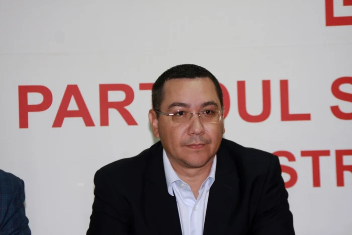 Victor Ponta a declarat la Bistriţa că nu îl recunoaşte pe Vasile Dâncu FOTO: Bianca Sara