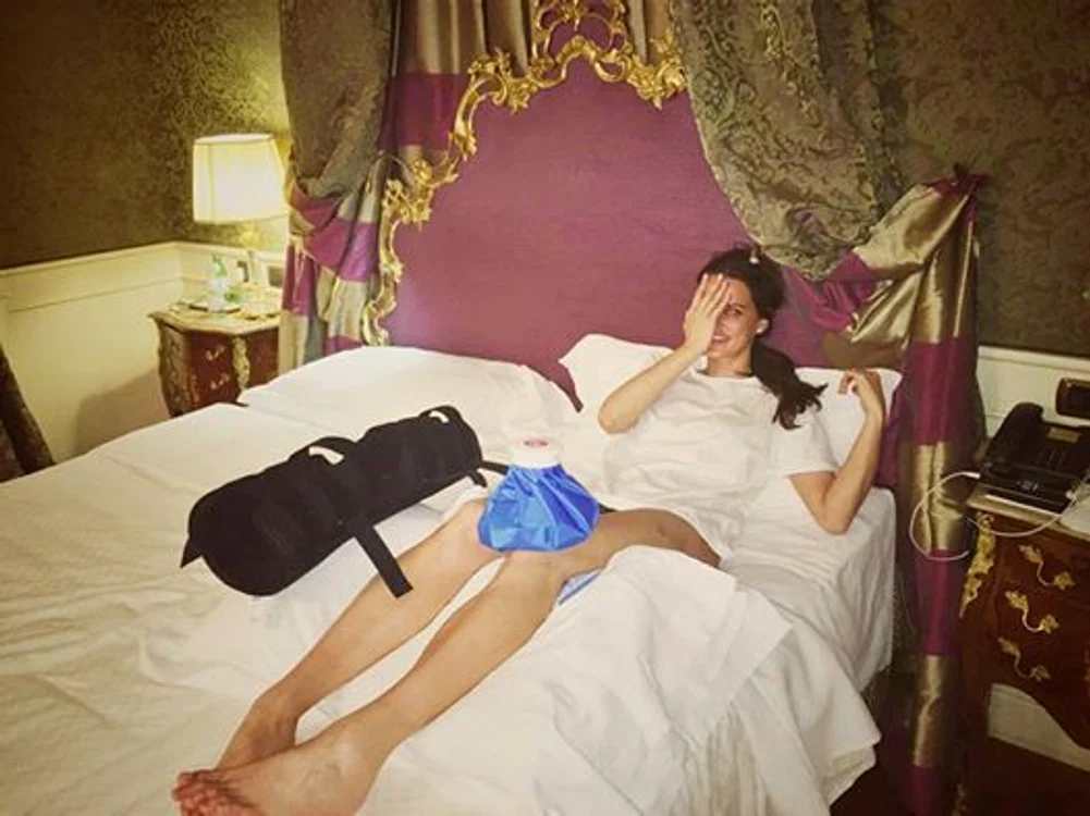 Catrinel Menghia, imobilizată la pat