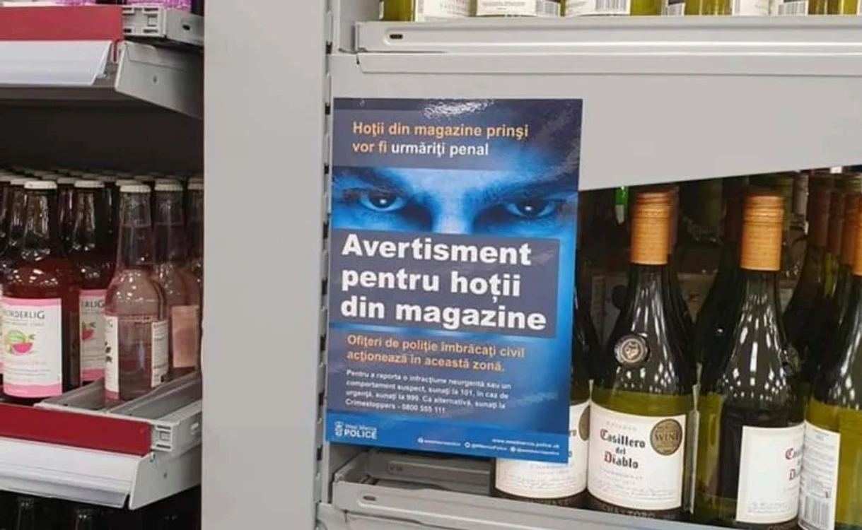 
    Mesajul ofensator dintr-un magazin Tesco, în capitala Regatului UnitFoto: Iolanda M. B. Costide / Facebook  