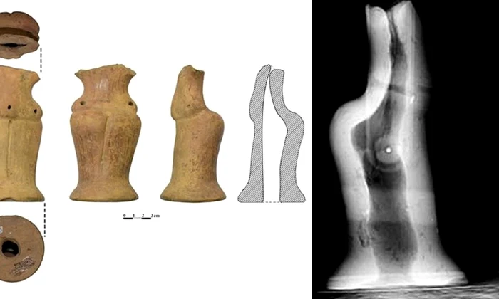 Secretul de fabricație al unei statuete aparținând Culturii Cucuteni, dezvăluit de o radiografie jpeg