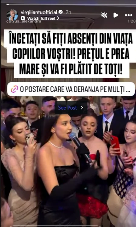 Semnal de alarmă lansat de Virgil Ianțu - Foto: Instagram 