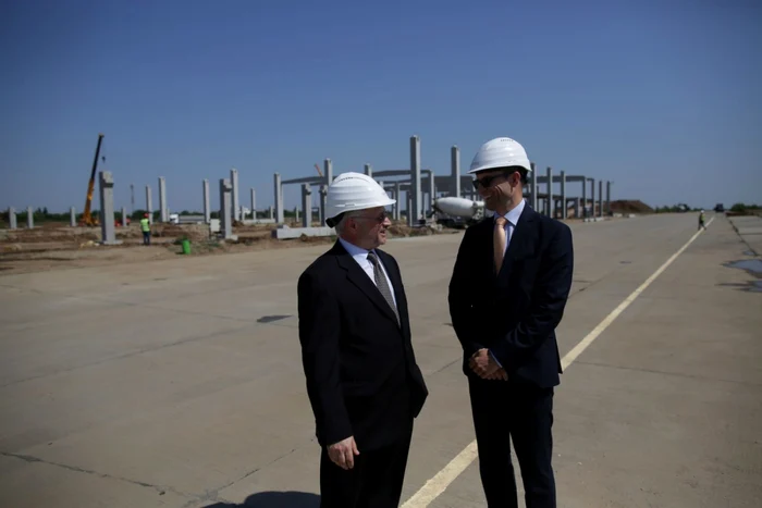 Sorin Vişoianu, manager pe segmentul de birouri şi logistică pentru România şi Bulgaria şi Harald Engelke, director senior de dezvoltare în cadrul Immofinanz Group