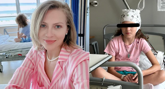 Fiica Mirelei Vaida, internată în spital de o săptămână / foto: colaj Instagram
