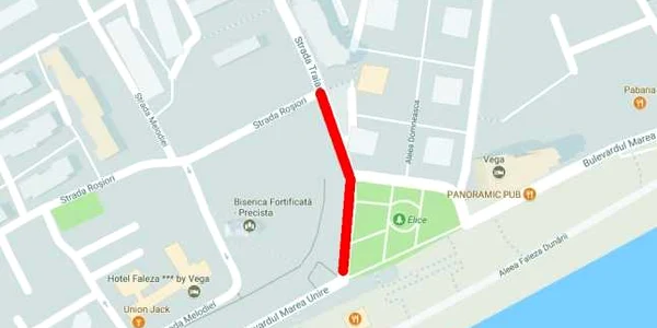 Oprire trafic în Galaţi INFOGRAFIE C Crangan