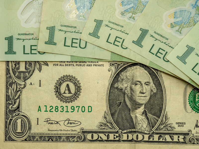 Vremuri grele pentru leul românesc din cauza dolarului: Importurile se scumpesc