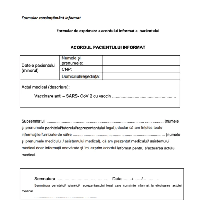 Copiii sunt vaccinați cu serul PfizerSursa foto: RoVaccinare/Facebook