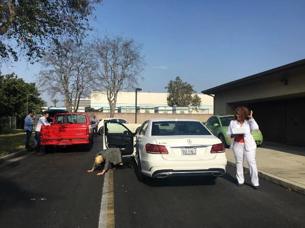 Gaga, imediat după examenul de conducere