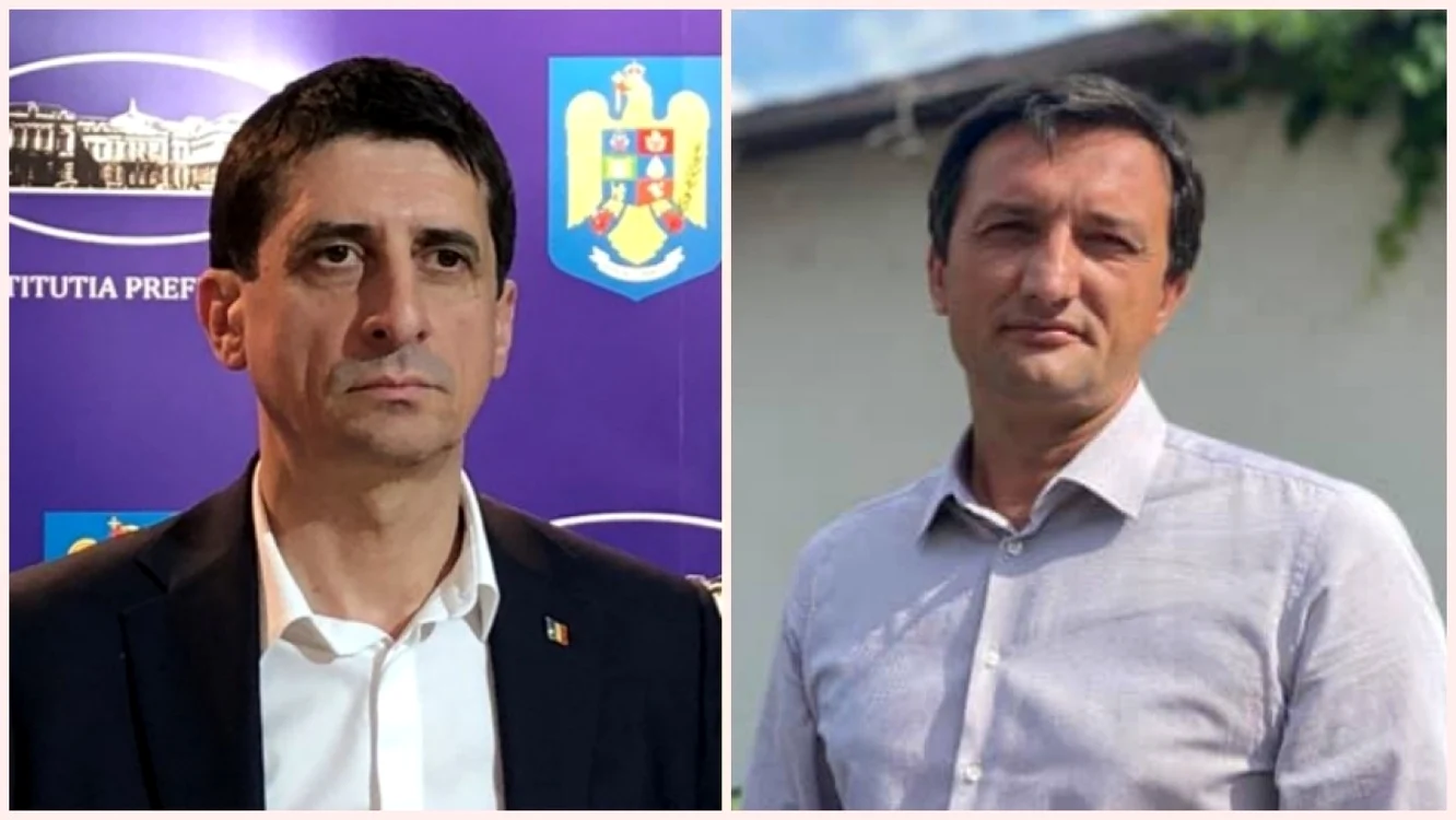 Viceprimarul Liviu Miroşeanu (stânga) şi administratorul public Ciprian Piştea FOTO zdbc.ro