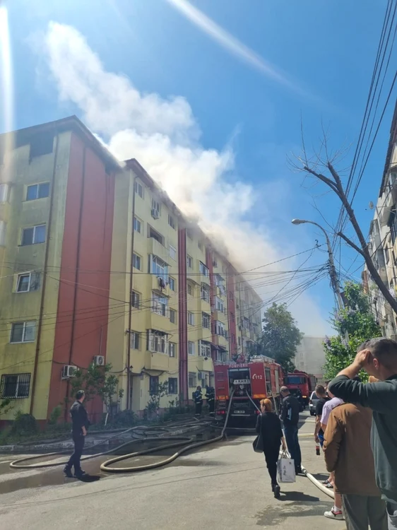 Incendiu în Năvodari FOTO VIDEO ISU Dobrogea