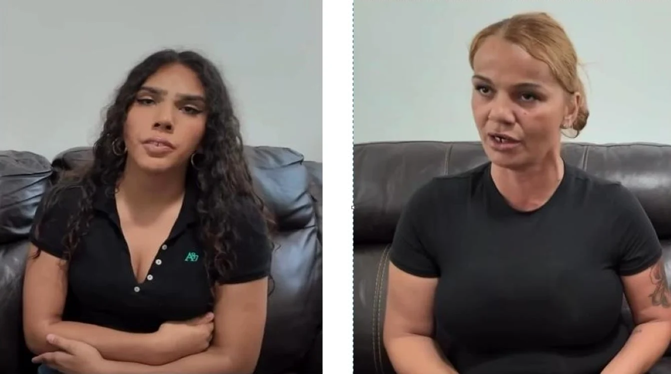 Sabrina Starman şi Andreea Dumitru. FOTO: colaj captură video