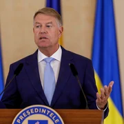 Președintele ucrainean Volodimir Zelenski face declarații de presă la Palatul Cotroceni alături de omologul român, Klaus Iohannis, în București. FOTO Inquam Photos / Octav Ganea