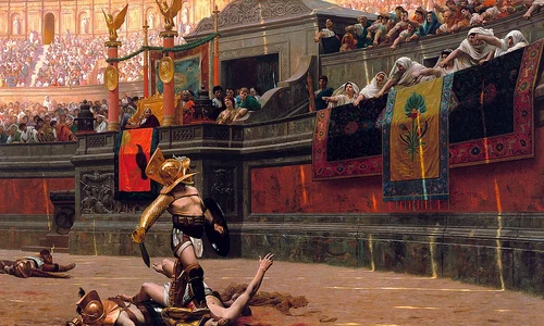 „Pollice Verso”, pictură de Jean-Léon Gérôme (© Phoenix Art Museum / Wikimedia Commons)