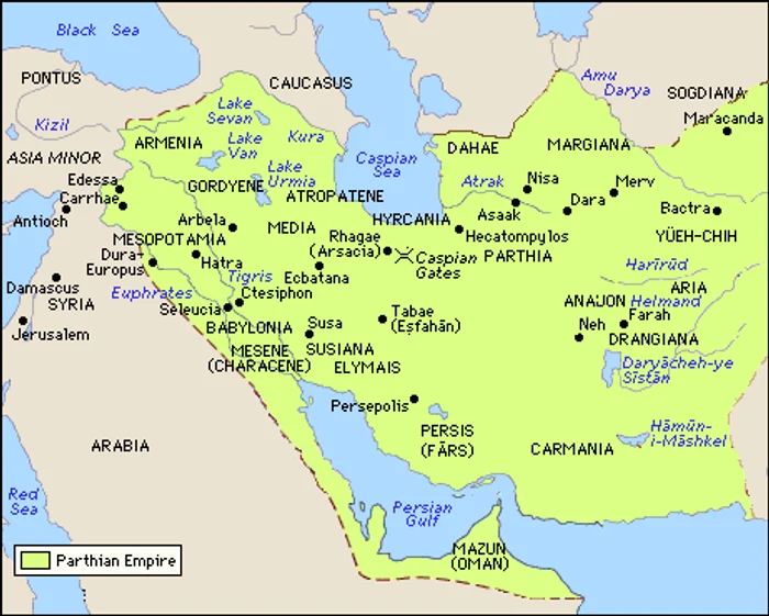 Map of Iran under Parthian Dynasty gif gif